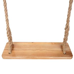 室内儿童秋千户外荡秋千成人麻绳秋千板家用小孩防腐碳化实木秋千