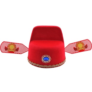 状元帽乌纱帽新郎官帽戏曲帽 道具古装帽古代秀才县官帽