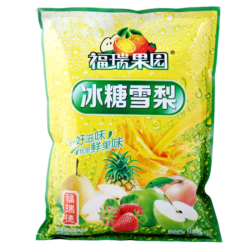 福瑞果園冰糖雪梨粉1000gx2速溶果汁粉沖飲固體飲料粉果味粉