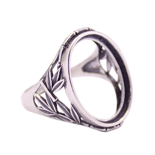 S925纯银戒指空托泰银男女款节节高升12*16 13*18 15*20 17*24