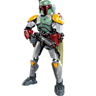 乐高曼达洛人玩具拼装积木机器人