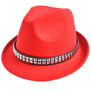 水兵舞帽子女新款通用黑色男士礼帽绅士英伦男舞台表演演出爵士帽