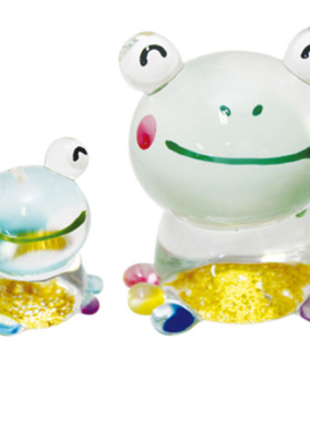 有机玻璃青蛙达摩车载礼物摆件