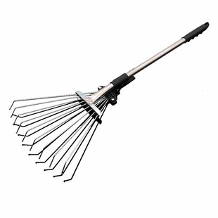 搂草耙子园艺落叶家用草坪不锈钢铁耙工具农用菜园园林松土扒子