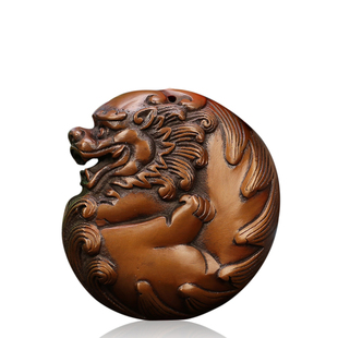 匠泽铜魂 纯铜貔貅手把件 紫铜貔貅挂件 紫铜工艺品 收藏品把玩件