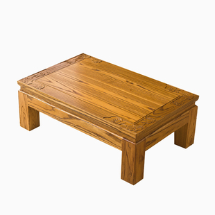 榻榻米茶几榆木简约炕桌矮琴桌地台飘窗桌阳台客厅中式禅意国学桌