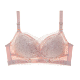 大胸显小神器文胸薄款无海绵内衣女无钢圈聚拢调整防下垂收副乳罩