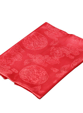 龙凤哈达提花纯色哈达藏族饰品批量发吉祥礼仪用品2米3宽43cm红色