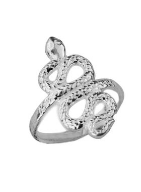 谢家银匠手工原创99银白蛇