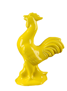 黄色十二生肖老虎招财家装工艺品