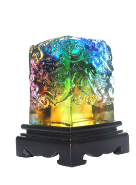 六合春琉璃商务聚会礼物摆件