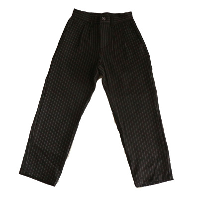 街头宝宝街舞popping机械舞locking锁舞黑白条纹儿童小孩长西裤子