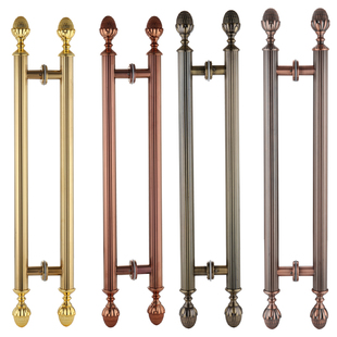 欧式仿古铜拉手玻璃门拉手木门大门把手KTV酒店门双开门大拉手