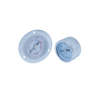 轴向带边压力表Y-40ZT上海天川0-0.1,0.16,0.25,0.4,0.6,1,1.6MPA