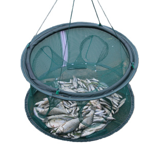 捕鱼工具自动手抛渔网鱼具用品捕鱼网鱼笼虾笼鱼网抓扑鱼神器网兜