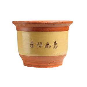 皇佳陶艺陶瓷花盆特价清仓粗陶特大号紫砂家用花盆红陶盆景绿植兰花盆复古