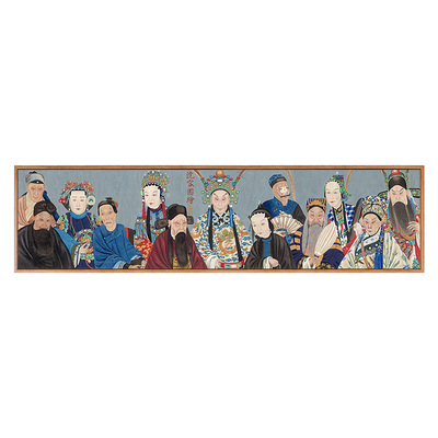 十三国粹脸谱人物新中式风装饰画