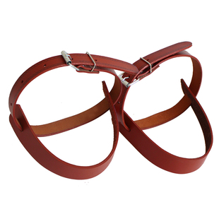 电工脚扣皮带真皮牛皮水泥杆脚爬脚扣带后跟木杆脚扣配件6-21米