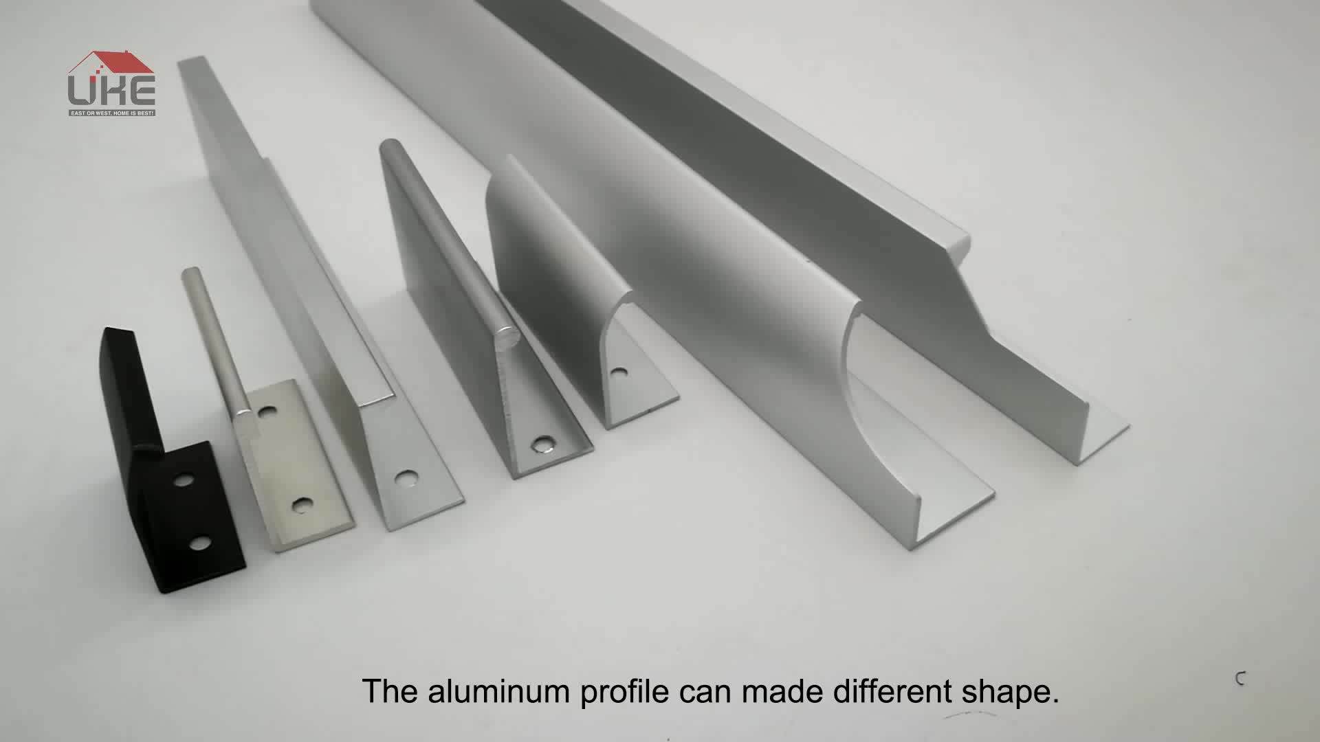 L Shape Furniture Aluminum Profile Kitchen Door Edge Banding