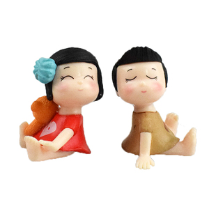 亲嘴娃新郎新娘婚庆祝烘焙蛋糕装饰摆插件情侣浪漫求婚礼表白公仔