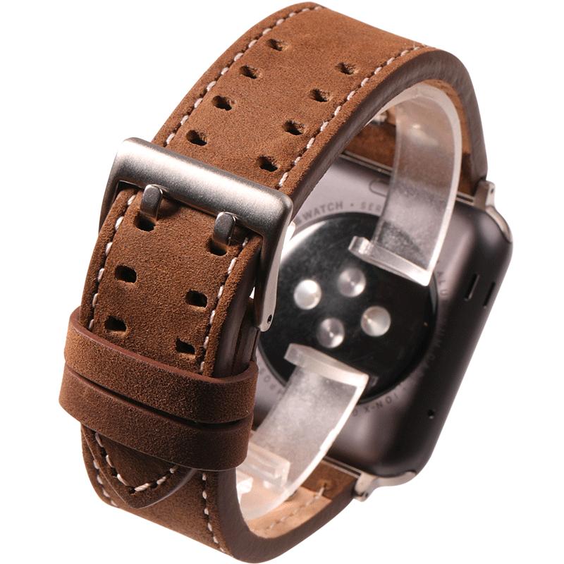 星图iwatch铆钉真皮表带