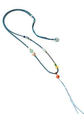 「如品岁月」冰种翡翠葫芦 多宝手工编织高档毛衣链挂绳SS122