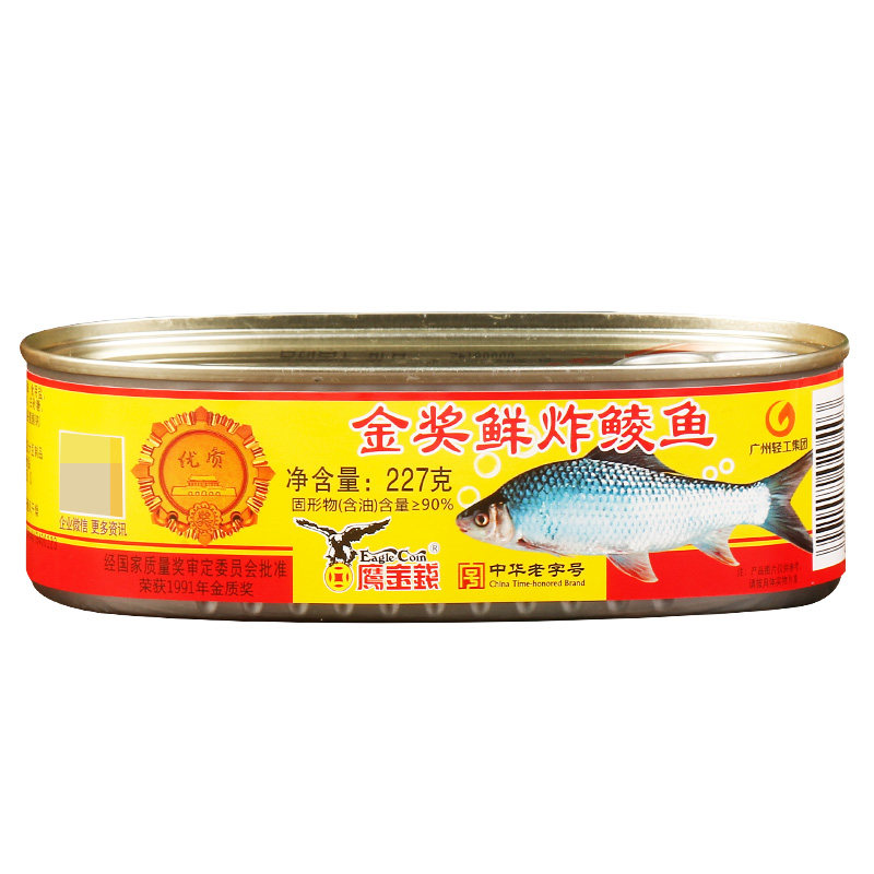 金奖豆豉鲮鱼罐头227g*24罐整箱