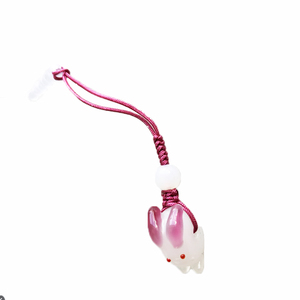 【月兔】守护神 好运 手机挂坠 防尘塞 包包坠 想怎么用怎么用吧