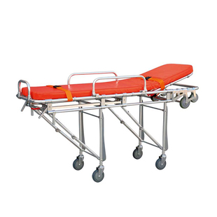 救护车担架急诊抢救转运担架推车折叠床多功能铝合金自动上车担架