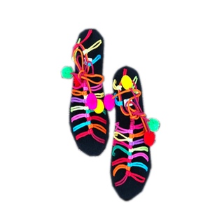 新款夏季泰国手工绣花凉鞋 民族时尚风 旅游居家露趾鞋 上脚很美