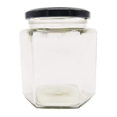 带盖六角辣椒柠檬食品级玻璃瓶子