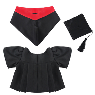 毕业熊公仔袍衫博士帽学士服硕士泰迪熊卡通礼物玩偶娃娃订造大号