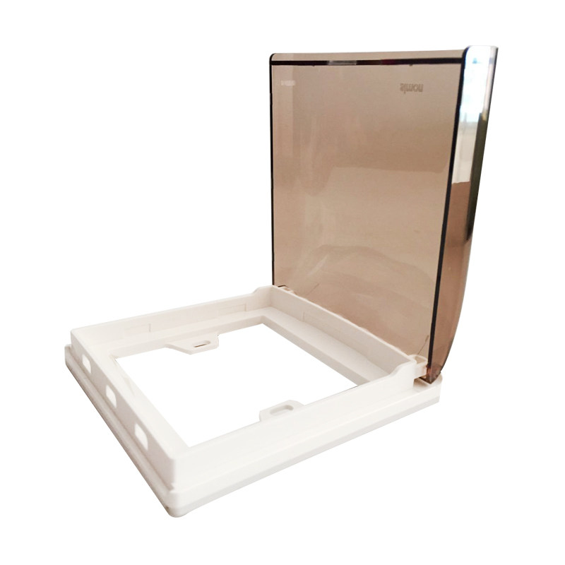 西蒙开关插座 86型透明防水插座盒 防溅盒防水罩插座 浴室防水盒