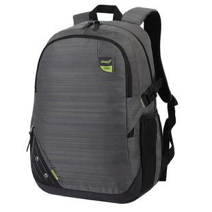 亨得利大容量双肩包女中学生书包男时尚潮流条纹旅行休闲运动背包