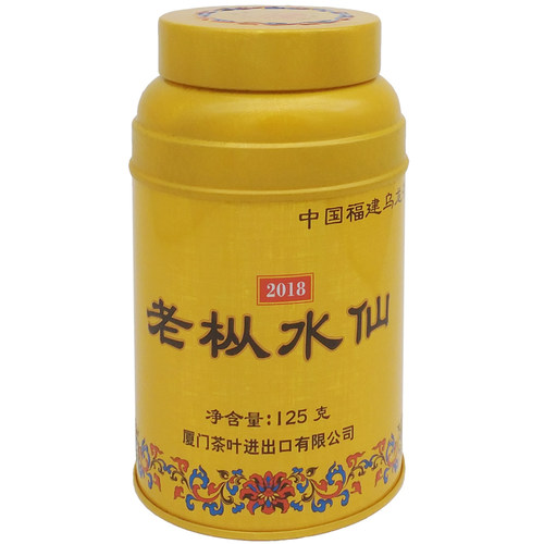 中粮中茶牌 海堤茶叶茶相守2018金罐老枞水仙 厦门经典黄罐乌龙茶