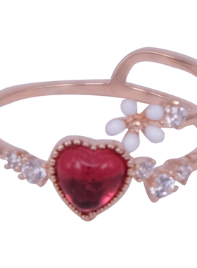 日本十字宝石戒指指环