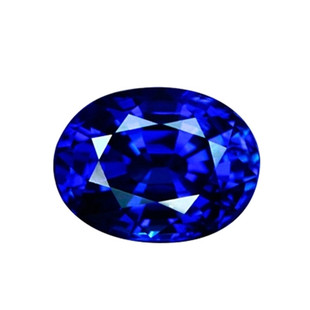 AAAAAAAA级人气椭圆形坦桑石裸石大师级切割高火彩净度蓝宝石戒面