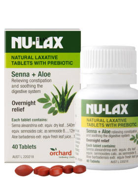 NULax乐康膏片剂40粒芦荟乐康片