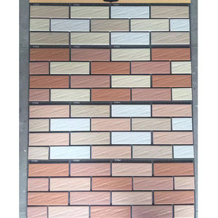 室外外墙瓷砖45*145三色砖纸皮砖通体釉面砖农村自建房工程砖修补