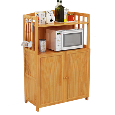 碗筷柜柜子落地实木带门置物架