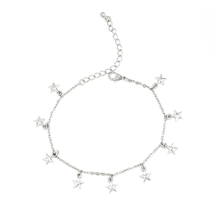 JZ Anklet 镀真金欧美简约ins风身体链女 性感bikini内搭腿链脚链