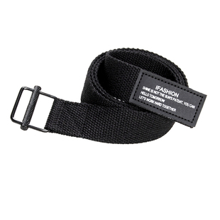 3.2cm余文乐同款工装裤帆布腰带男学生潮牌ins牛仔裤军事风皮带女