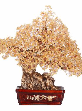 招财书房送礼办公室风水摇钱树