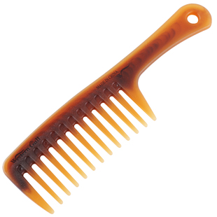 Western Gull/西美鸥双色大齿梳大号塑料梳宽齿卷发梳长发不打结