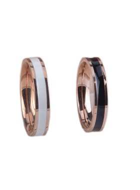 18k玫瑰金简约黑白女学生日韩