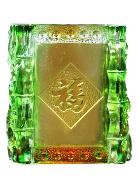 琉璃竹子笔筒时尚风装饰品送男领