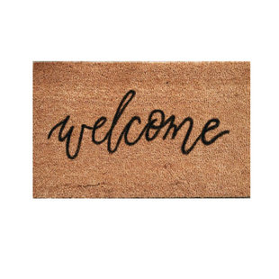 北欧welcome入户门地垫简约现代门厅进门垫加厚防滑除尘脚垫子