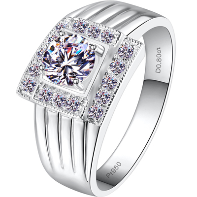 美国正品戒指仿真珠宝带证书色男