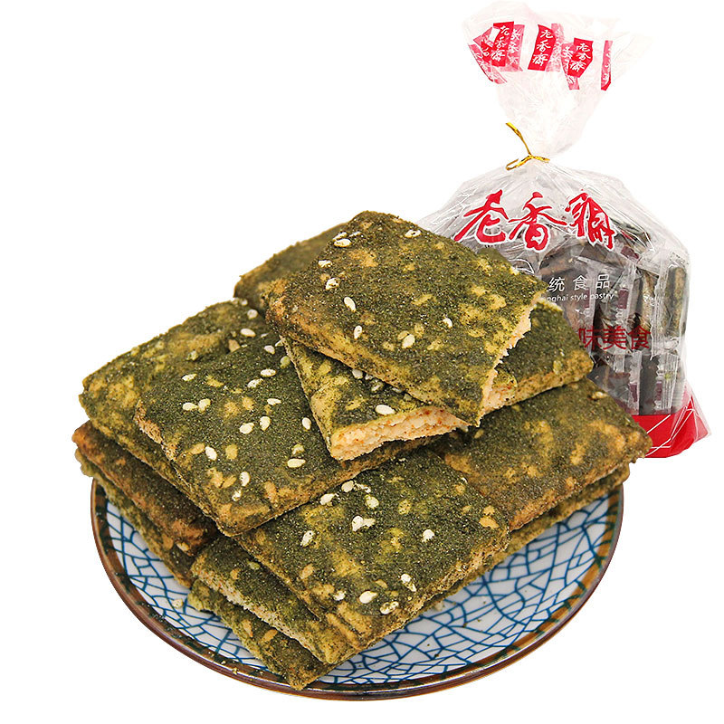 老香斋苔条饼包邮上海海苔饼干