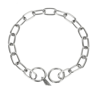 工作犬德牧马犬蛇链训犬用品牵引带金属P链项圈脖圈遛狗绳狗玩具